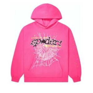 Sp5der “Web Logo” Hoodie – Pink - XL